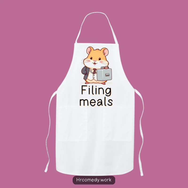 Funny Hamster Suit Apron - Tiny Office Filing Cabinet Chef Gift