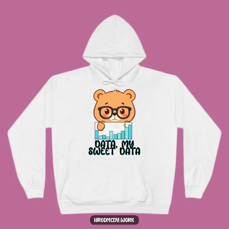 Funny Bear Glasses Hoodie: Cozy Analyst Comfort for Humorous Gifts