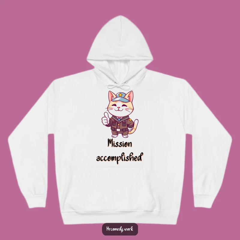 Funny Cat Uniform Hoodie: Cozy Approval for Humorous Pet Gifts