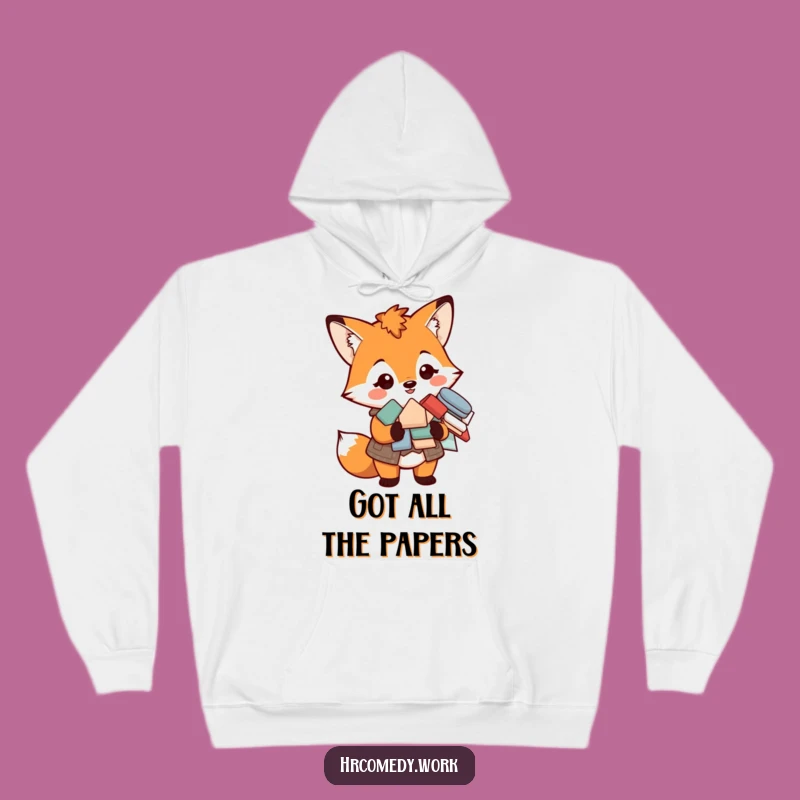 Funny Fox Vest Hoodie: Cozy Professional Style for Humorous Gifts