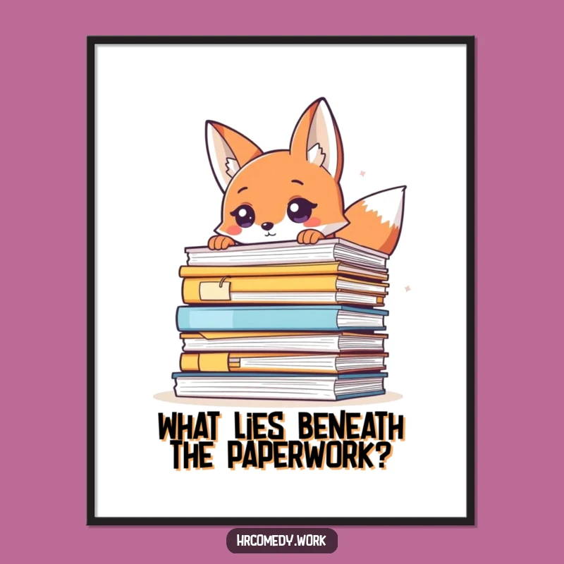 Free Printable Wall Art: Playful Fox Peeking, Whimsical Downloadable Art for Your Den