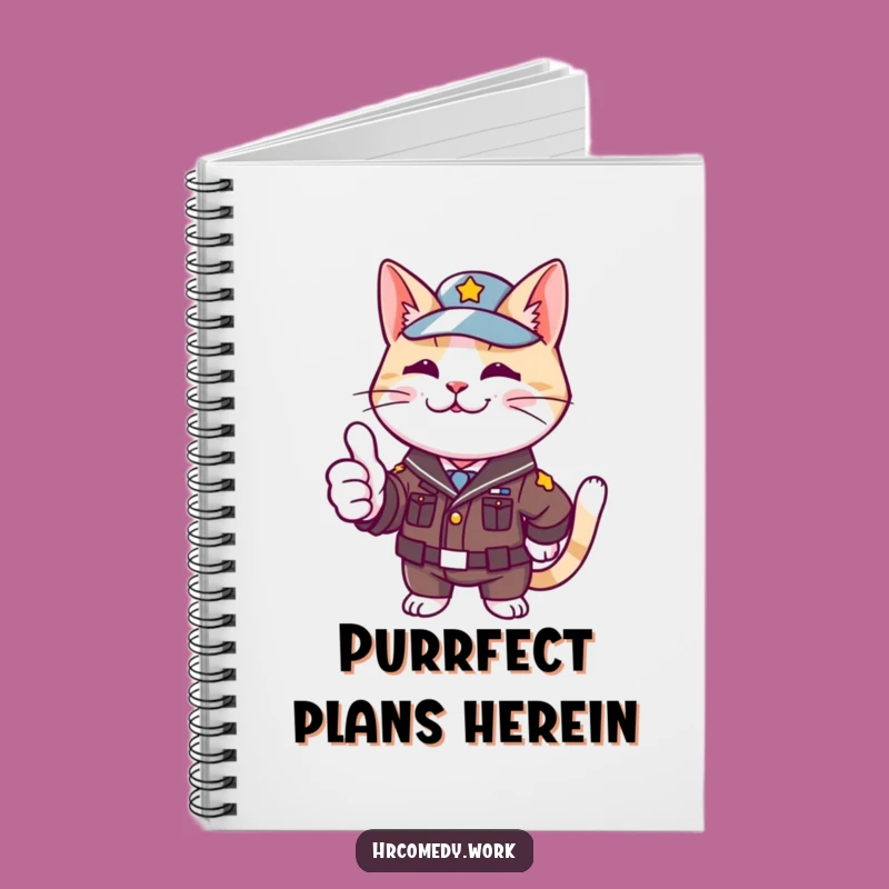 Funny Cat Uniform Notebook: Approval Journal for Hilarious Notes